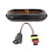 Truck-Lite 60 Series, Sequential Arrow, Led, Yellow Oval, 25 Diode, Auxiliary Turn Signal, Black Grommet 60080Y - alternate 4